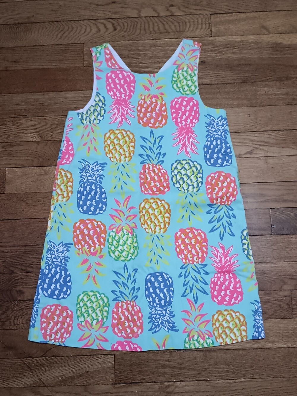 Tommy Bahama Light Blue Pineapple Print Casual Dress